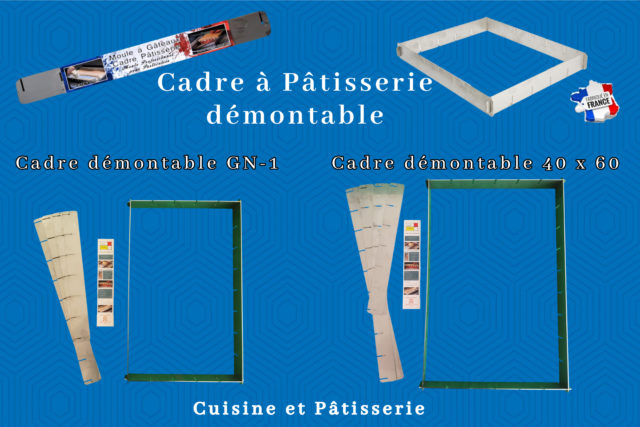 Cadre à pâtisserie inox démontable pour professionnels