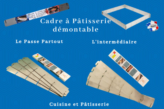 Cadre pâtisserie inox extensible pour particuliers