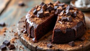 Seulement 4 ingrédients et 5 minutes de préparation : le gâteau chocolat sain, peu calorique et hyper fondant aux saveurs intenses