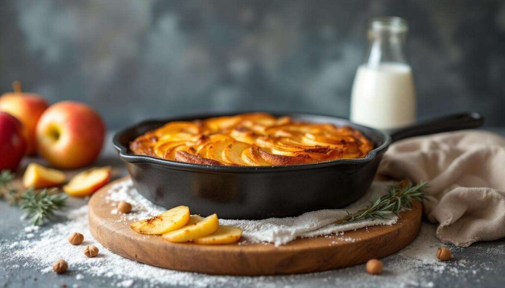 Je fais ce gâteau aux pommes à la poêle : simple, rapide, sans four et 100 % réconfort avec le froid de novembre qui arrive