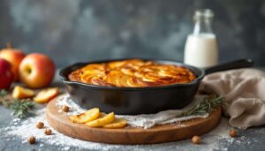 Je fais ce gâteau aux pommes à la poêle : simple, rapide, sans four et 100 % réconfort avec le froid de novembre qui arrive