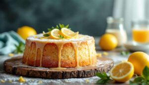 Cake au citron moelleux, imbibé de sirop maison : un dessert à la fois simple, élégant et profondément gourmand