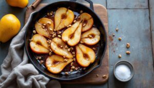 « Je fais cette poêlée poires-miel-noix dès que l’automne arrive » : un dessert extra bon prêt en 10 minutes seulement