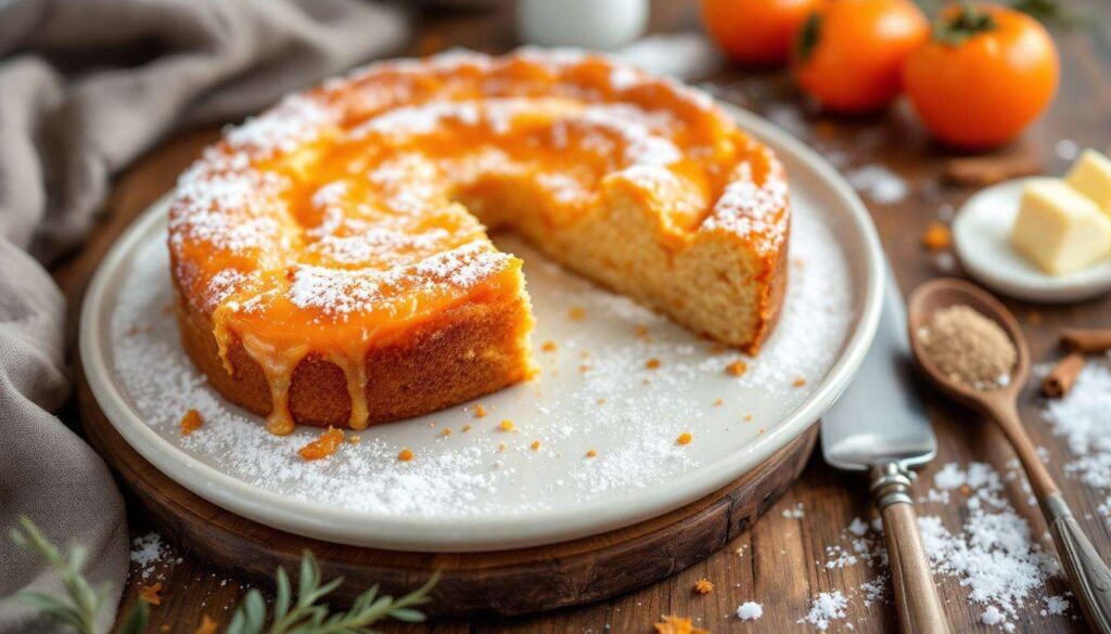 Moelleux, fruité, doré : ce gâteau au kaki facile est le dessert d’automne qu’il vous faut tester absolument