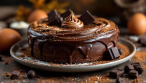 Chocolat noir + crème de marrons : le gâteau fondant d’automne qui va vous rendre irrésistiblement accro
