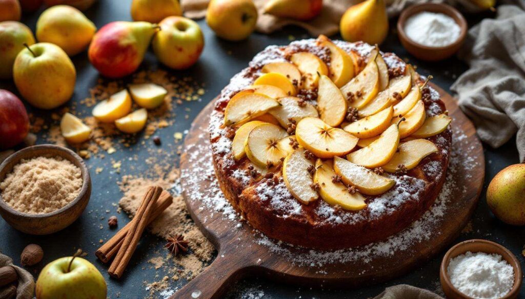 Ce gâteau pommes-poires est la preuve qu’on peut faire un dessert d’automne sans beurre ni culpabilité