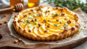 La tarte poires-bleu prête en 20 minutes : l’apéritif ou repas sucré-salé qui épate à tous les coups