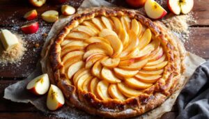 Croustillante, rapide et sans prise de tête » : je fais cette tarte fine aux pommes dès que j’ai des invités pour les bluffer
