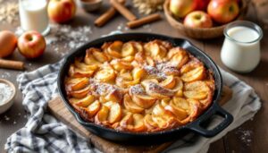 Ce gâteau aux pommes à la poêle fait un carton (prêt en 20 min)