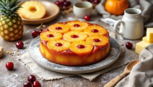 Ce gâteau renversé à l’ananas fait bien plus que fondre en bouche : il embaume, réconforte et illumine l’automne
