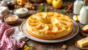 Gâteau invisible aux pommes fondantes : une texture nuageuse et un parfum d’automne dans chaque bouchée