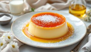 Ce flan léger sans pâte cartonne : prêt en 5 min, fondant à souhait !