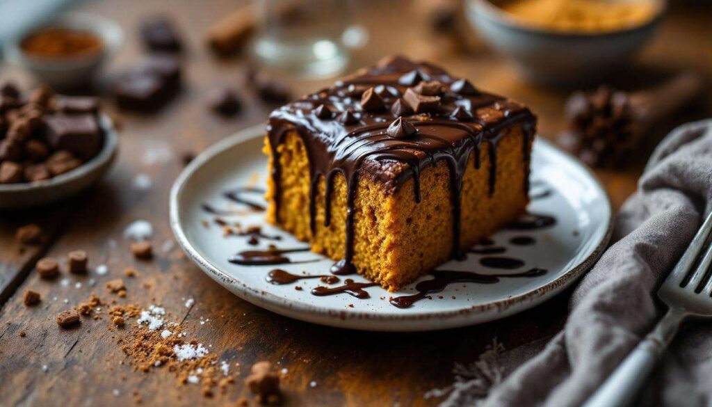 « Un nuage de douceur » : le gâteau courge-chocolat fondant que je prépare chaque hiver pour réchauffer la maison