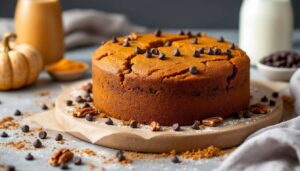 Cake potimarron chocolat vegan : un gâteau moelleux et facile