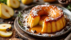 Fondant aux poires, cœur coulant et croûte dorée : un dessert élégant et plein de douceur
