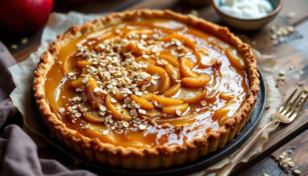 Un concentré de croustillant et douceur : la tarte pomme-sarrasin ultra rapide prête en 10 minutes