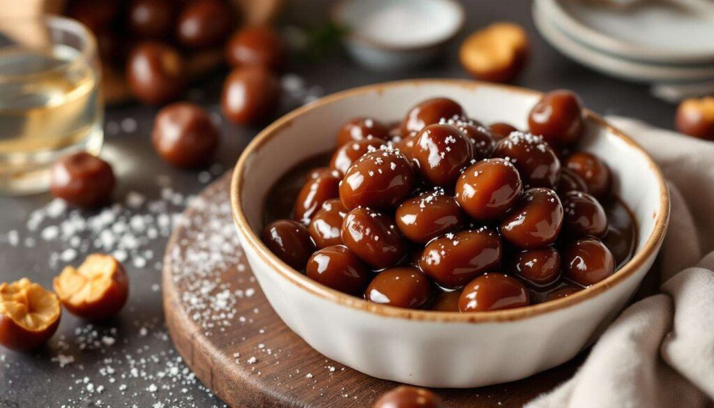 Il vous faut seulement des châtaignes et du sucre pour faire ces marrons glacés économiques et savoureux