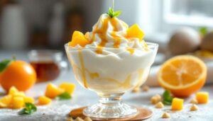 Le yaourt glacé mangue-clémentine prêt en 5 minutes va devenir votre dessert préféré de l’hiver