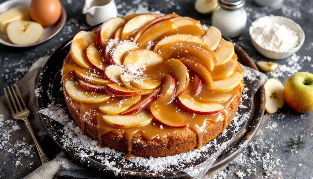 Le gâteau aux pommes sans four qui fait “wahou” : version caramel beurre salé