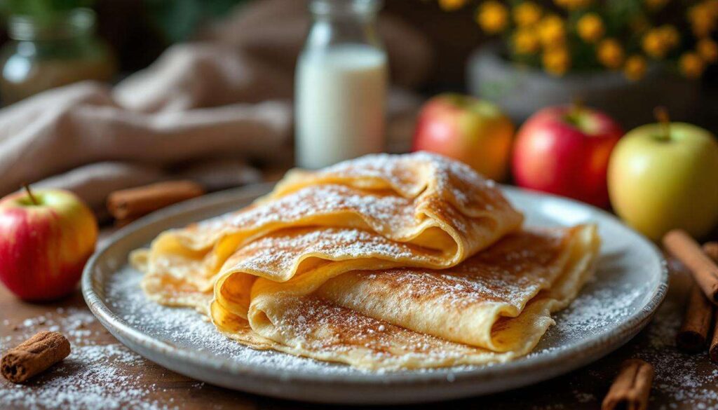 Le doux parfum de pommes caramélisées » : la recette de crêpes à la cannelle ultra facile pour des goûters gourmands