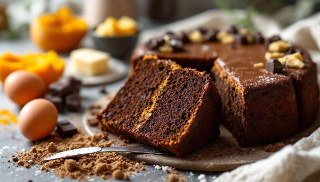 « Un nuage de douceur » : le gâteau courge-chocolat ultra fondant que je prépare chaque hiver pour réchauffer toute la maison