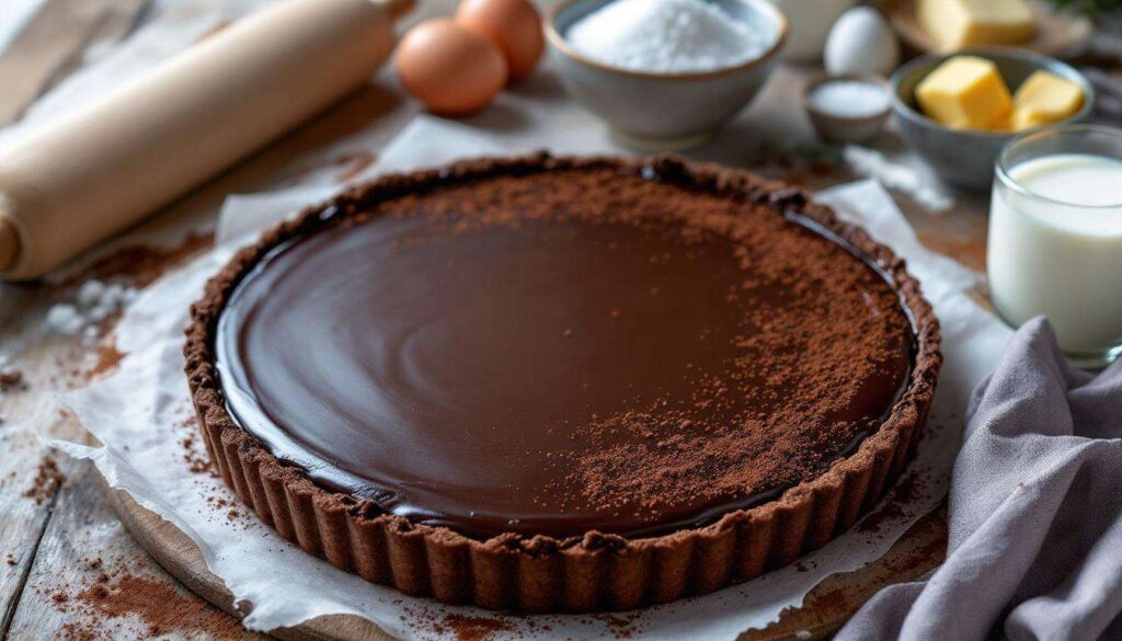 Découvrez la tarte au chocolat toute simple de Joël Robuchon