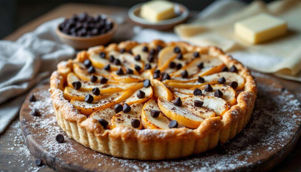 Ultra facile, ultra fondante : la tarte poires-chocolat qu’on fait en 15 minutes et qui régale tout le monde