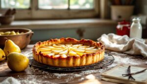 « La tarte tatin poire-vanille de ma grand-mère » : son secret ultra simple pour un dessert doré et moelleux sans complication