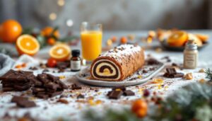 Entre douceur et fraîcheur : la bûche clémentines-chocolat hyper simple qui fait pétiller le dessert de Noël