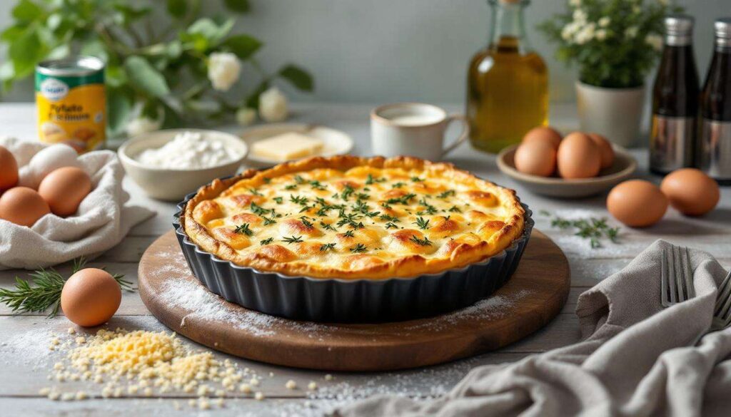 Moelleux, fondant et hyper pratique : ce clafoutis pommes de terre-thon express va vous sauver la vie les soirs de flemme