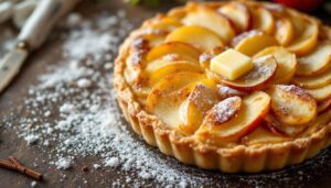 Croustillante, rapide et sans prise de tête » : je fais cette tarte fine aux pommes dès que j’ai des invités pour les bluffer