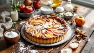 Recette facile : Tarte aux pommes ultra-moelleuse en 10 minutes sans beurre ni œufs