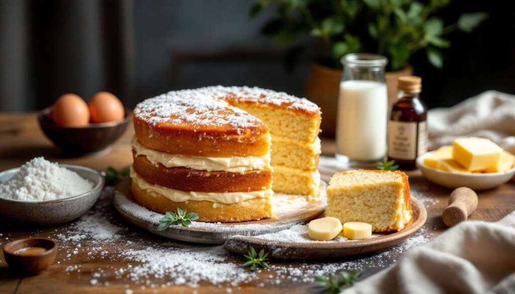 Gâteau magique à la vanille : une seule pâte, trois couches bien nettes après cuisson