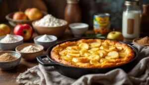 Je fais ce gâteau aux pommes à la poêle : simple, rapide, sans four et 100 % réconfort