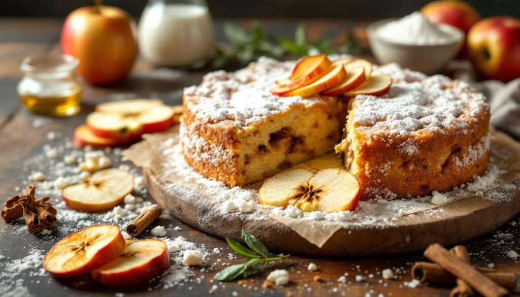 Ce gâteau aux pommes sans four régale tout le monde (prêt en 15 min !)