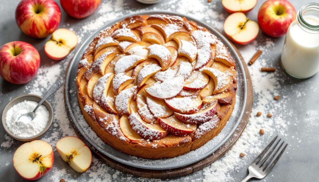 Gâteau de pommes: la recette sans oeuf à IG bas
