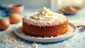 Gâteau coco ultra fondant à la crème fraîche : simple, moelleux et parfumé