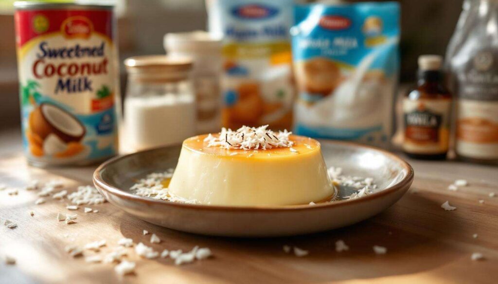 Plus léger qu’un flan antillais, ce dessert au bon goût de coco se prépare très facilement