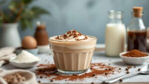 Une crème dessert minute au café, sans œufs et sans four