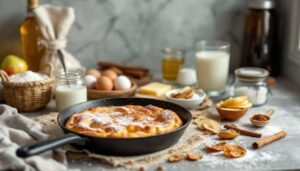 Je fais ce gâteau aux pommes à la poêle : ultra simple, rapide, sans four et totalement réconfortant