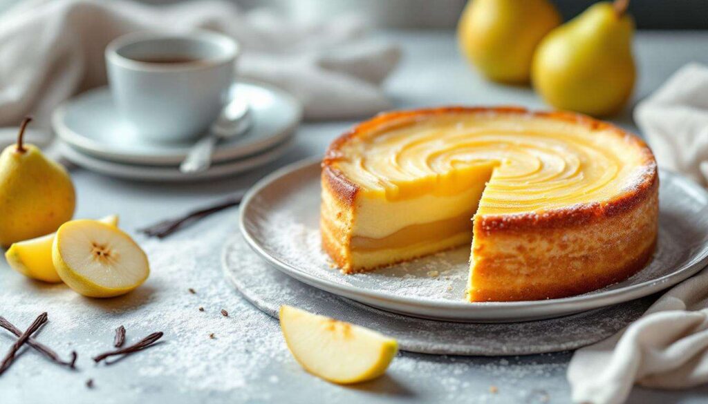 Ce gâteau invisible aux poires est le dessert le plus léger du printemps : prêt en 20 minutes au four