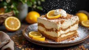 Tiramisu au citron et spéculoos : le dessert sans cuisson qui fait sensation ce printemps !