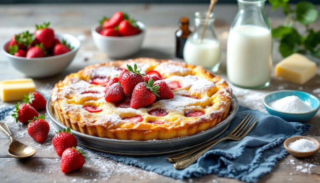 Un clafoutis express aux premières fraises gariguettes de mars ? Voici la recette la plus simple