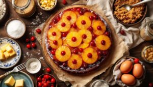 Gâteau renversé à l'ananas façon grand-mère, caramel doré et moelleux incomparable