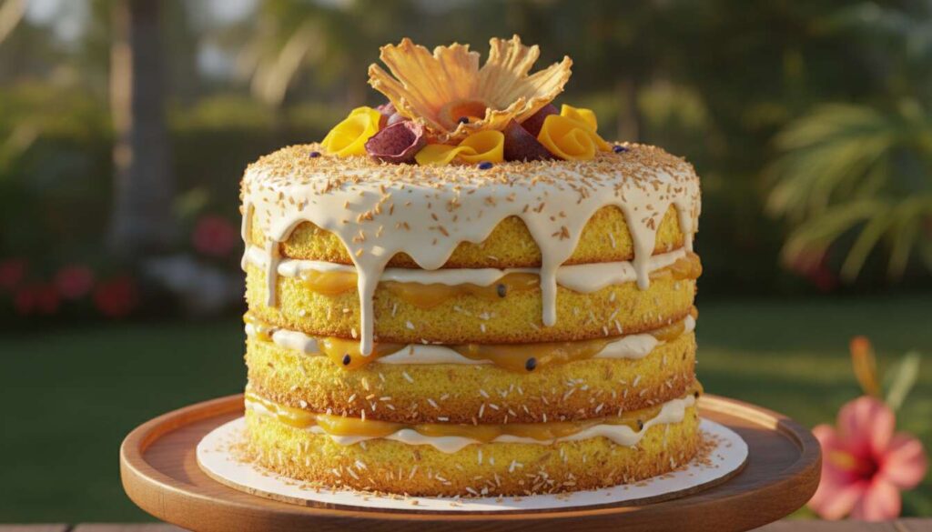 Recette de layer cake exotique