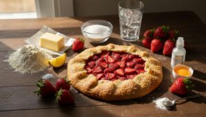 Tarte rustique aux fraises : recette facile et savoureuse