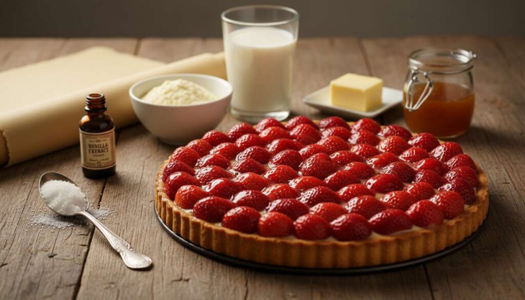 Tarte aux fraises : recette facile et rapide