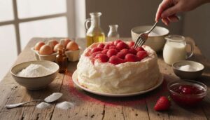Recette du chiffon cake aux fraises moelleux