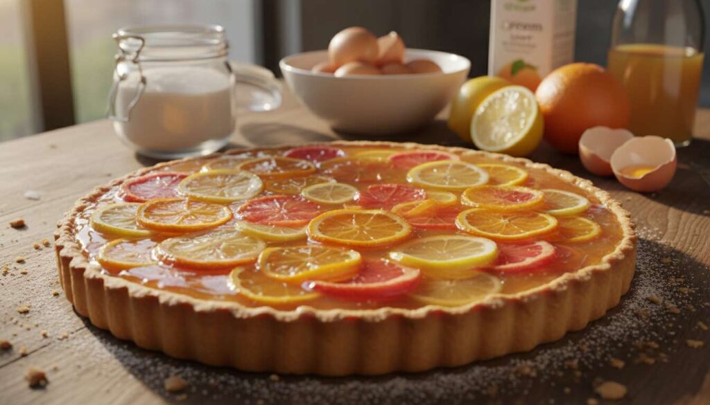 Recette de tarte aux agrumes : un délice acidulé