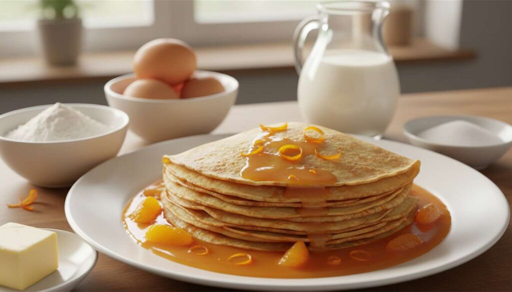 Recette de crêpes Suzette : douceurs à l'orange et au grand Marnier